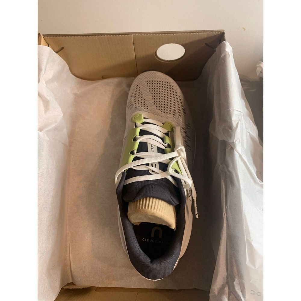 On Cloudstratus 3 Womens Running Shoes Pearl Ivory 3WD30122143 Size 9 - Picture 7 of 14